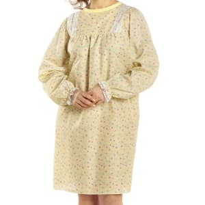 Salk Inc Snap Wrapâ„¢ Patient Exam Gown, Yellow Floral Print