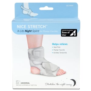 Brownmed Nice StretchÂ® X-Lite Plantar Fasciitis Night Splint, One Size Fits Most