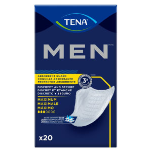 Essity HMS North America Inc TenaÂ® MENâ„¢ Maximum Guards, Bladder Control Pad