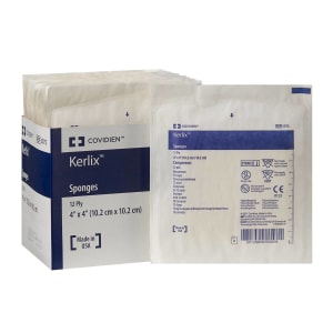 Cardinal Kerlixâ„¢ Sterile USP Type VII Fluff Dressing, 4 x 4 Inch, 12-Ply