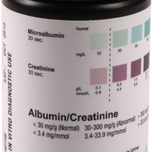 Germaine Laboratories Inc General Chemistry Reagent AimStripÂ® Microalbumin / Creatinine CLIA Waived For Visual Read Only 25 Tests