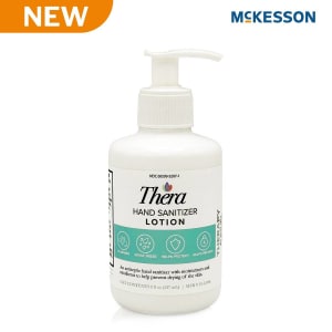 McKesson TheraÂ® Hand Sanitizer Moisturizer Lotion, 8-ounce Pump Bottle
