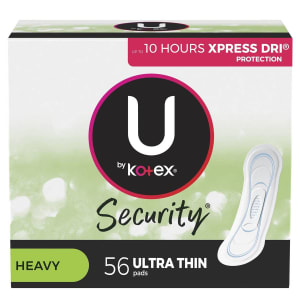 Kimberly Clark Feminine Pad U by KotexÂ® Security Ultra Thin Heavy Absorbency