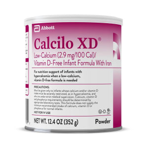 Abbott Nutrition Calcilo XDÂ® Low-Calcium/Vitamin D-Free with Iron Powder Infant Formula, 13.2-oz.