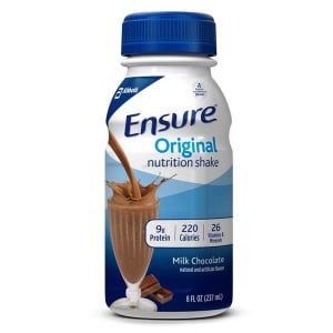 Abbott Nutrition EnsureÂ® Original Nutrition Shake, Chocolate, 8-ounce bottle