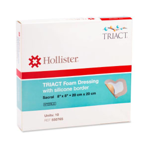 Urgo Medical North America LLC TRIACT Foam Dressing with Silicone Border, 8 x 8 Inch