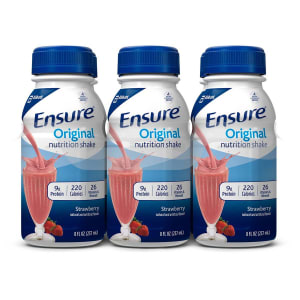 Abbott Nutrition EnsureÂ® Original Nutrition Shake, Strawberry, 8-ounce bottle