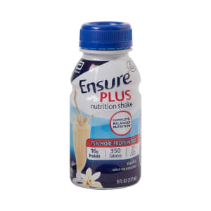 Abbott Nutrition EnsureÂ® Plus Nutrition Shake, Vanilla, 8-ounce bottle