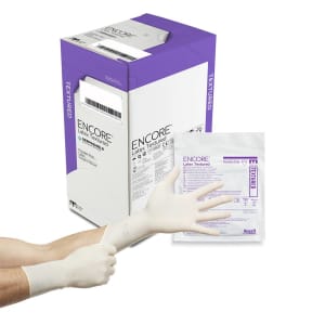 Ansell EncoreÂ® Latex Textured Surgical Glove, Size 5.5, Ivory