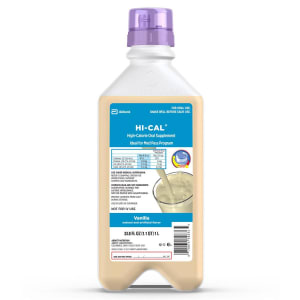 Abbott Nutrition Hi-CalÂ® Vanilla Oral Supplement, Ideal for Med Pass Program, 1-liter Bottle
