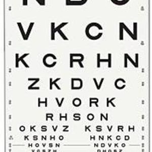Good-Lite Eye Chart Good-LiteÂ® 10 Foot Distance Acuity Test