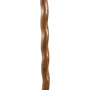 Mabis Healthcare Brazosâ„¢ Twisted Oak Backpacker Handcrafted Walking Stick, 58-Inch, Brown