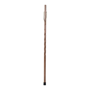 Mabis Healthcare Brazosâ„¢ Twisted Oak Backpacker Handcrafted Walking Stick, 58-Inch Height