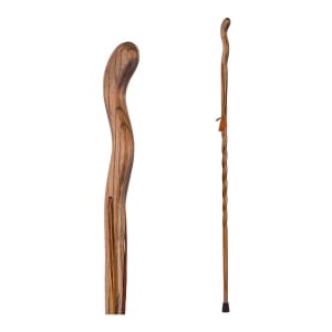 Mabis Healthcare Brazosâ„¢ Twisted Oak Ergonomic Fitness Handcrafted Walking Stick, 58-Inch