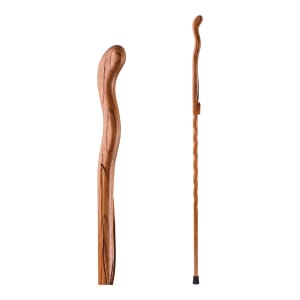 Mabis Healthcare Brazosâ„¢ FitnessWalker Handcrafted Walking Stick, 58-Inch, Red