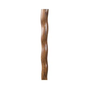Mabis Healthcare Brazosâ„¢ Twisted Oak Hitchhiker Handcrafted Walking Stick, 55-Inch Height, Brown