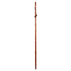 Mabis Healthcare Brazosâ„¢ Twisted Cedar Backpacker Handcrafted Walking Stick, 58-Inch