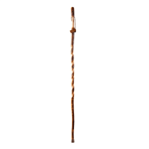 Mabis Healthcare Brazosâ„¢ Twisted Hickory Rustic Walking Stick, 55-Inch Height