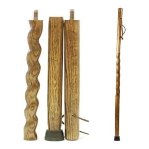 Mabis Healthcare Brazosâ„¢ Traveler's Oak Walking Stick, 55-Inch Height, Tan