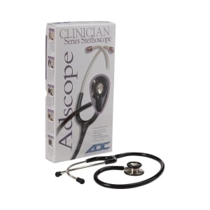 American Diagnostic Corp Clinician Stethoscope AdscopeÂ® 619 Gray 1-Tube 21 Inch Tube Double Sided Chestpiece