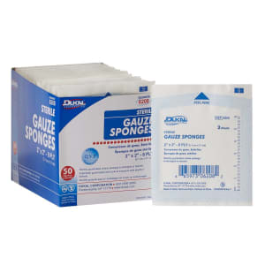 Dukalâ„¢ Sterile Gauze Sponge, 2 x 2 Inch, 8-Ply