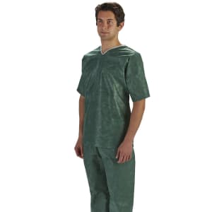 Graham Medical Products Disposable Scrub Pants, Dark Green, 2X Large