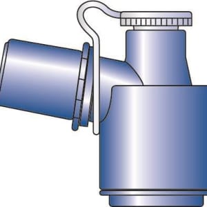 ICU Medical FKA Smiths Medical Diagnostic Adapter PORTEXÂ® PEEP-KEEPâ„¢ Swivel Fiber Optic For Bronchoscope