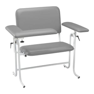 McKesson Blood Drawing Chair with one Straight Arm and one Flip Up Arm