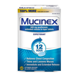 Reckitt Benckiser MucinexÂ® Guaifenesin Cold and Cough Relief