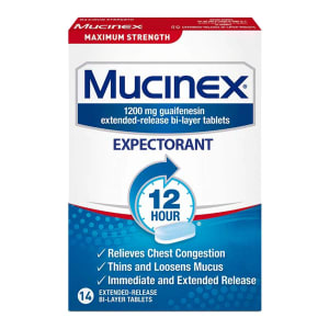 Reckitt Benckiser MucinexÂ® Expectorant Tablets, Maximum Strength