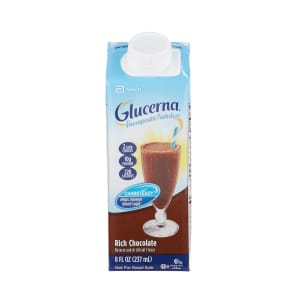 Abbott Nutrition GlucernaÂ® Chocolate Therapeutic Nutrition Shake, 8-ounce carton