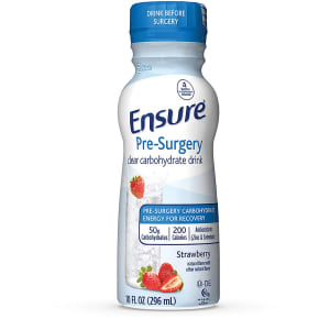 Abbott Nutrition EnsureÂ® Pre-Surgery Strawberry Clear Carbohydrate Drink, 10-ounce bottle