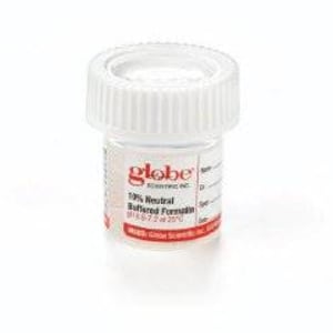 Globe Scientific Click-Itâ„¢ Prefilled Formalin Container, 20 mL Fill in 40 mL
