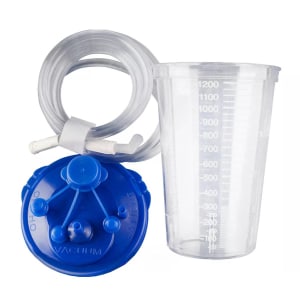 Cardinal Medi-VacÂ® Guardianâ„¢ Suction Canister, 1200 mL