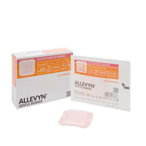 Smith & Nephew Allevyn Gentle Border Silicone Foam Dressing, 3 x 3 Inch