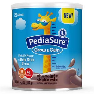 Abbott Nutrition PediaSureÂ® Grow & Gain Shake Mix, Chocolate, 14.1-ounce can