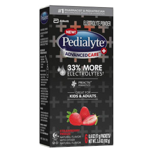 Abbott Nutrition Oral Electrolyte Solution PedialyteÂ® AdvancedCareâ„¢ Plus Strawberry Freeze Flavor 0.6 oz.