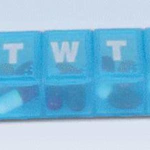 Apothecary ProductsÂ® Weekly Pill Planner, 1 x 2-3/4 x 8 Inch