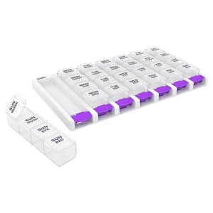 Apothecary Products Ezy DoseÂ® Pop Out Push-Button Medtime PlannerÂ® Pill Organizer