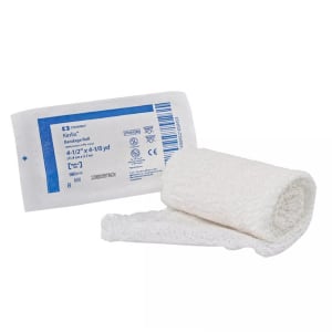 Cardinal Kerlixâ„¢ Sterile Fluff Bandage Roll, 4-1/2 Inch x 4 Yard, Six-Ply