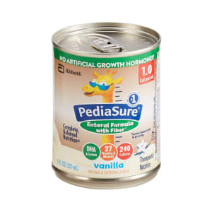 Abbott Nutrition PediaSureÂ® Enteral Formula with Fiber, Vanilla, 8-ounce Can