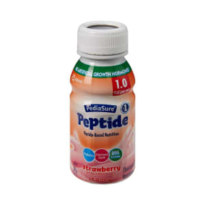 Abbott Nutrition PediaSureÂ® Peptide 1.0 Cal Peptide-Based Nutrition, Strawberry, 8-ounce Bottle
