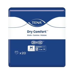 Essity HMS North America Inc TenaÂ® Dry Comfortâ„¢ Briefs with Curvdefenceâ„¢, Medium, 32 â€“ 44 Inch, Five Drops