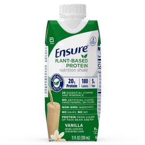 Abbott Nutrition EnsureÂ® Plant Based Protein Nutrition Shake, Vanilla, 11-ounce carton