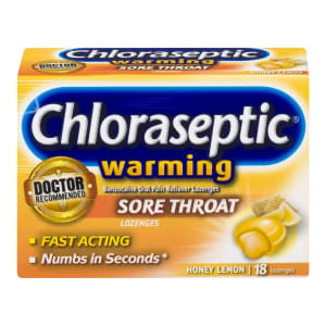 Med Tech Products ChlorasepticÂ® Warming Sore Throat Lozenges Honey Lemon