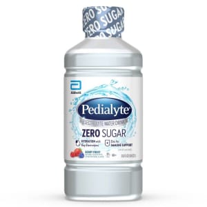 Abbott Nutrition PedialyteÂ® Zero Sugar Electrolyte Water Drink, Berry Frost, 1 liter bottle