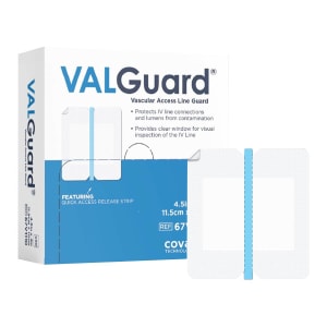 Covalon Technologies Inc I.V. Specialty Dressing VALGuardÂ® Film 4 X 4-1/2 Inch Sterile