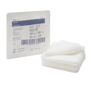 Cardinal Curityâ„¢ Sterile USP Type VII Gauze Sponge, 4 x 4 Inch, 12-Ply