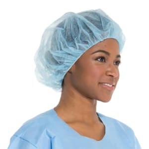 O&M Halyard Inc HalyardÂ® spunbond Bouffant Cap, Large