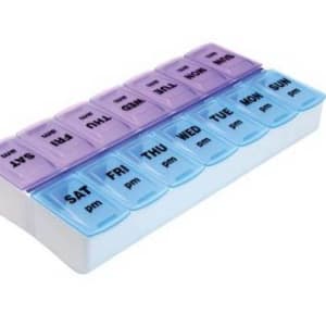 Compass Health Brands Apex Weekly Twice-A-Day Pill Organizer